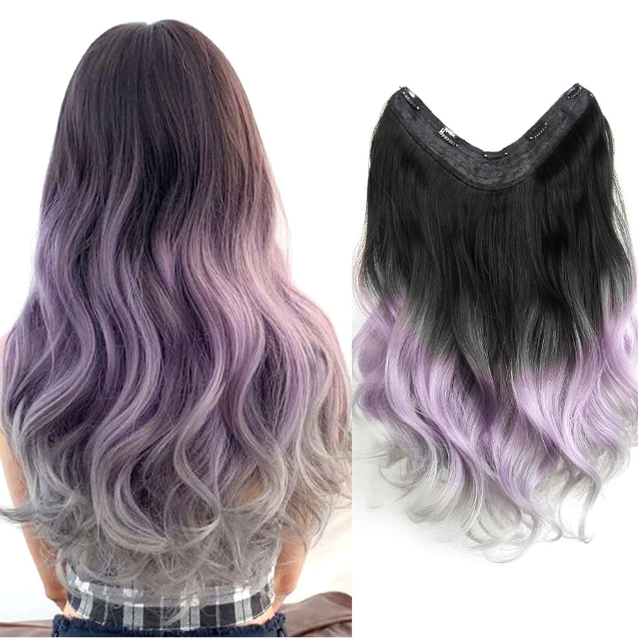 Artificial Natural Long Curly Piece Gradient Wavy Hair Ladies