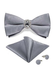 Premium Men's Silk Bowties Set | Wedding & Business Fashion Attire