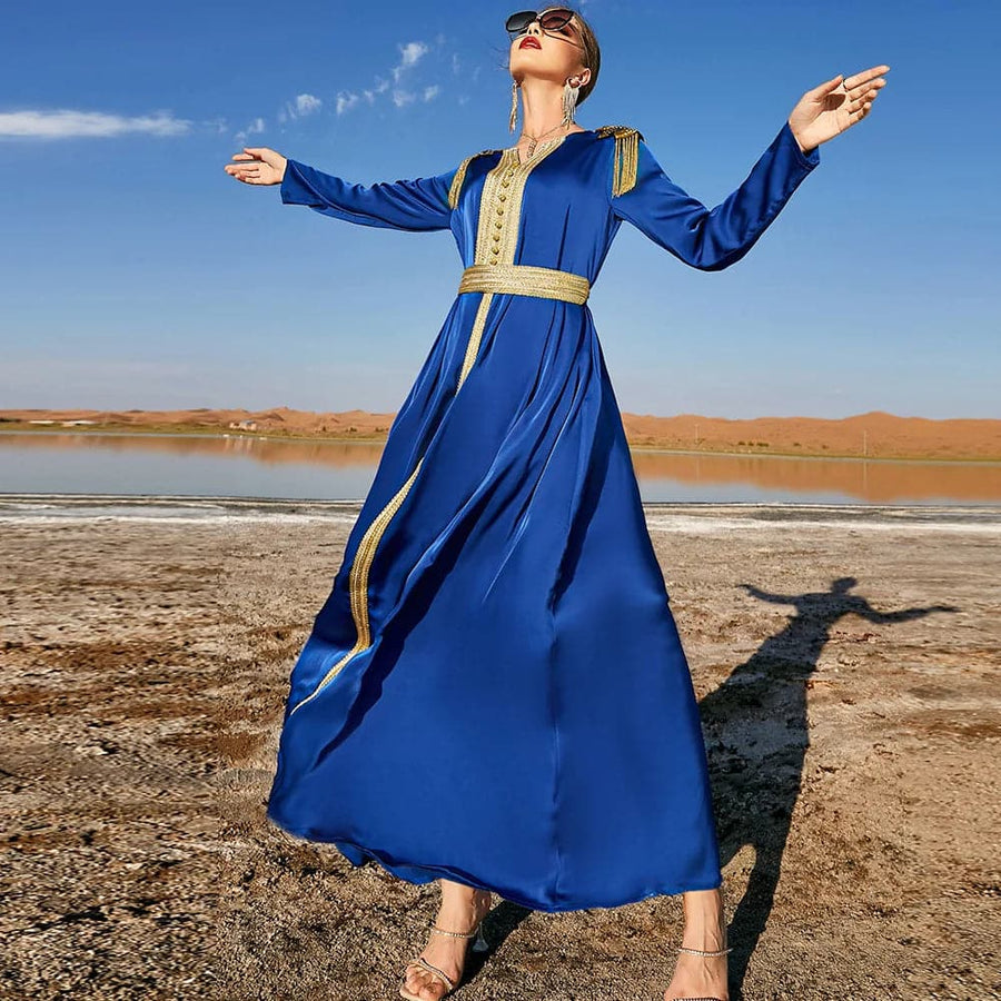 Ramadan Eid Abaya Dubai Caftan Turkey Islamic Muslim Long Dress 