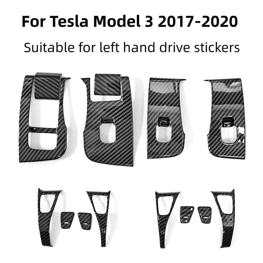 Window Lifter Switch Button Frame Decor for Tesla Model 3 Y 2017-2022