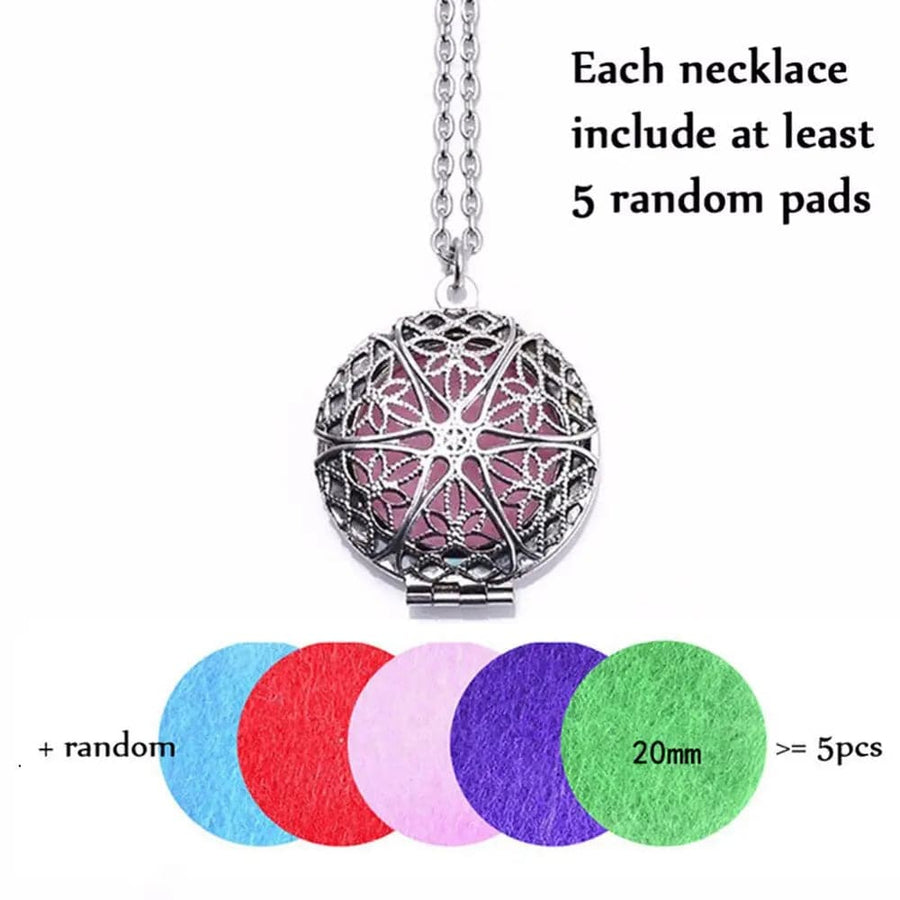 Vintage Aromatherapy & Viking Necklace Diffusers Dream Catcher Pendant