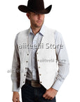 vest suede leather suit chalecos steampunk style waistcoat