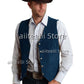 vest suede leather suit chalecos steampunk style waistcoat 