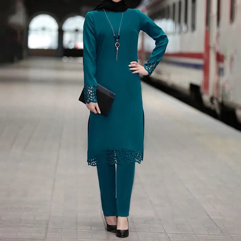 piece set women pakistani dress shalwar kameez muslim dresses