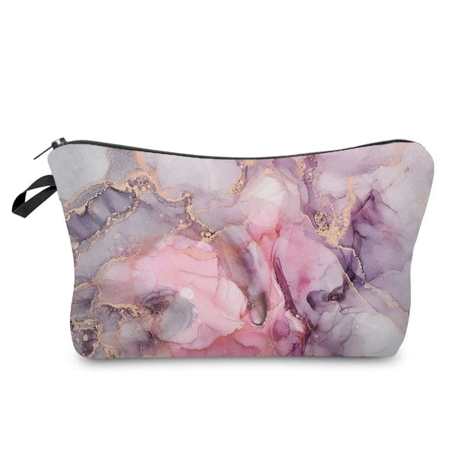 Marble Pattern Abstract Art Makeup Bag Eco-Friendly Cosmetic Organizer
