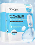 20pcs BIOAQUA Snail Hyaluronic Acid Face Mask skincare Moisturizing Anti Wrinkle Whitening Facial Masks Face Skin Care Products - Meifu Market
