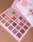 24 Colors Strawberry Girl Eyeshadow Palette Cute Cosmetics for Females