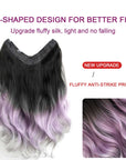 Artificial Natural Long Curly Piece Gradient Wavy Hair Ladies