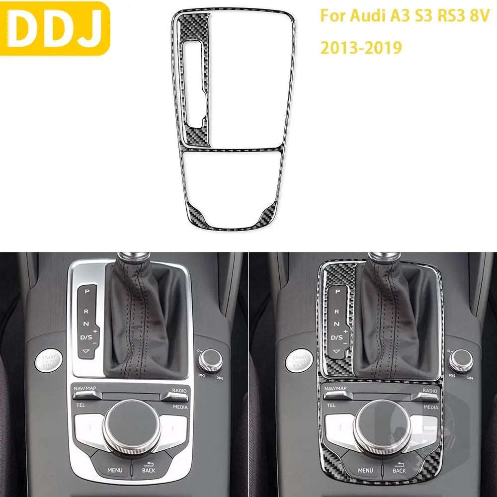 Fiber Gear Shift Panel Audi A3 S3 2013-2019 LHD & RHD Car Accessories 