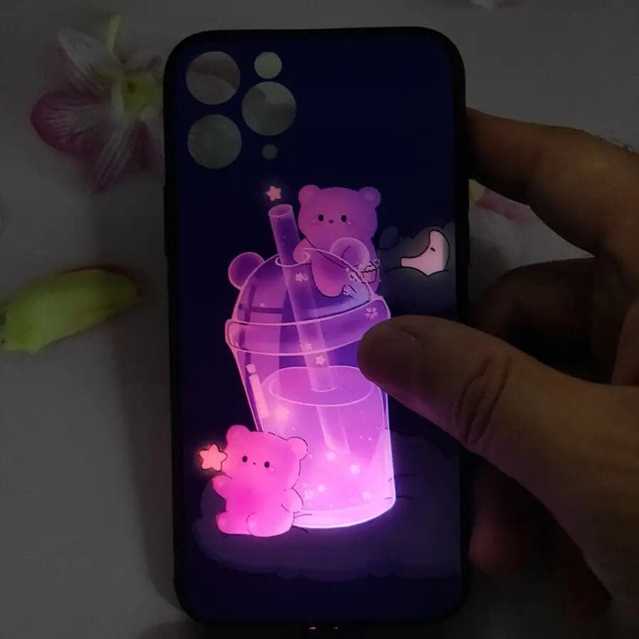 FoNothing Phone 1 LED Flash Case - Cyber Luminous Glass Cover