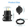 Quick Charge 3.0 Dual USB Car Charger -Waterproof 12V/24V Power Outlet 