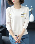 Sweater Women Jumper Spring Autumn Basic Warm Clothes 