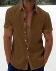Hawaiian Shirts For Men Vintage Summer Shirt Solid