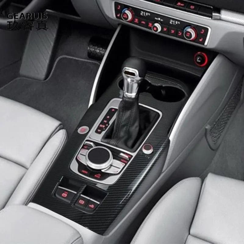  Carbon Fiber Gear Shift Panel Trim for Audi A3 8V S3 2014-2020