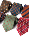 Classic Striped Men's Tie Skinny Neck Tie For Party Business Casual Cartoon Neckties For Men Women Suit Adult Slim Neck Ties - Meifu Market