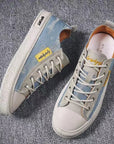 Fashion Blue Canvas Sneakers Men's Anti-odor Jeans Shoes Sneaker
