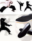 Men's Traditional Chinese Kung Fu Black Cotton Tai-chi Shoes Cotton