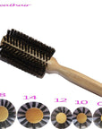 Straight Line Curly Hair Brush Comb log Wood Handle Pig Mane Hair 