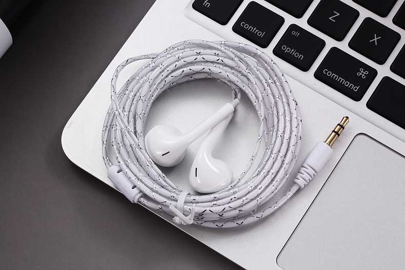 Wired Earphones 3 meters 3m 2m Long Line Jack 3.5mm Computer Headset 