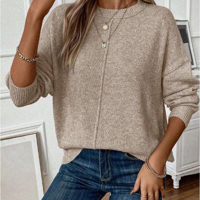 Simple Women's Knitted Sweater Pullover Meifu Market