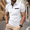Plaid Jacquard Polo — Loose Fit Slit-Hem Shirt for Active Days