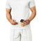 2pcs Set Men V Neck Polo Shirt Lapel Short Sleeve Men's Suit Waffle Style Casual Fashion T-Shirt Summer - lifestyle...