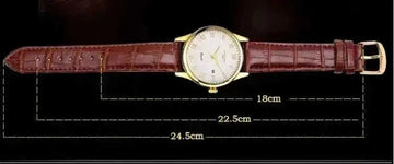 Sanda Korean Fashion Watch – Genuine Leather Strap Quartz Unisex, 4 Colors × 2 Sizes