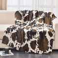Cows Pattern Printed Flannel Digital Blanket Meifu Market