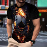 Loose Cartoon Graphic Shirt — Men's Lightweight Summer Pullover