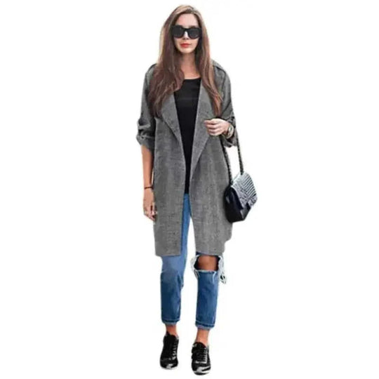 waterproof trench coat | wool blend cardigan | longline coat women | ultrasonic cleaning