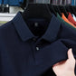 mercerized cotton polo shirt | mens short sleeve polo | breathable cotton shirt | energy saving