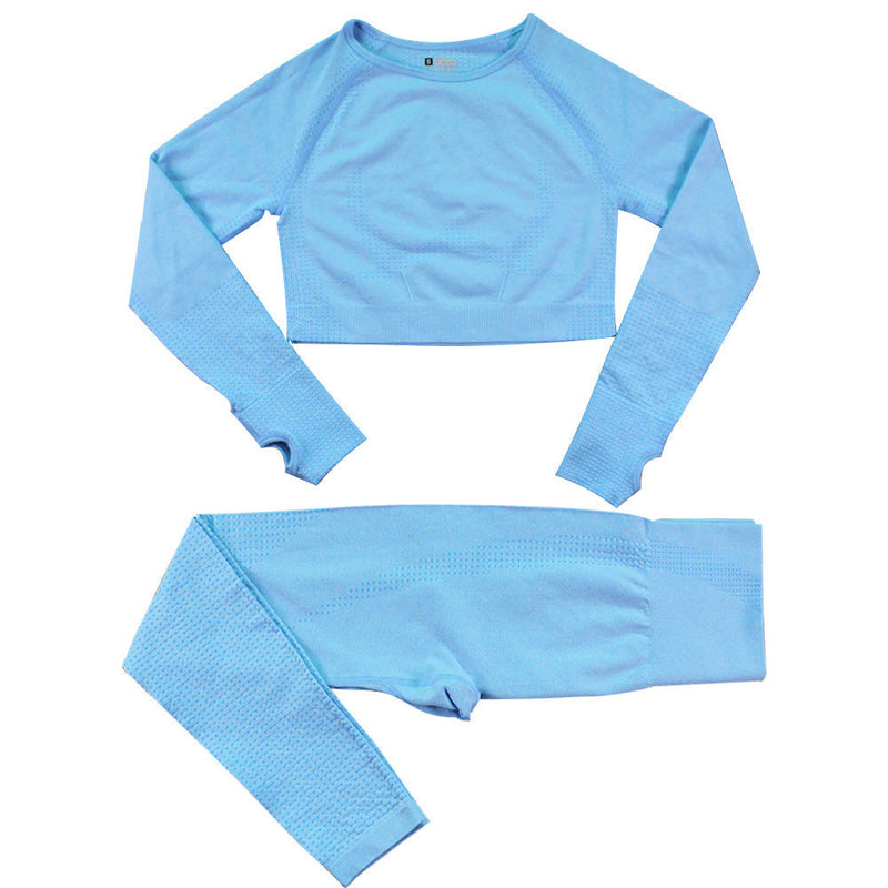 Seamless Knitted Dot Yoga Suit For Women Meifu Market