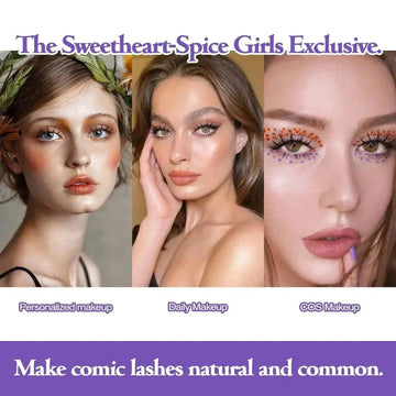 anime false eyelashes | cosplay lashes set | natural wispy eyelashes | energy saving