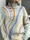 New Christmas Abstract Printing Casual Cloak Coat Cardigan Meifu Market