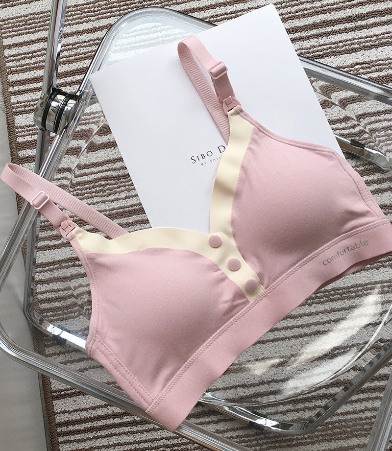 Women's Nursing Bra Vest - Soft Cotton Spandex Maternity Underwear with Detachable Straps Meifu Market