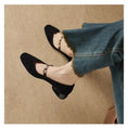 French Retro Square Toe Low-cut Suede Pumps Women's Autumn New Meifu Market
