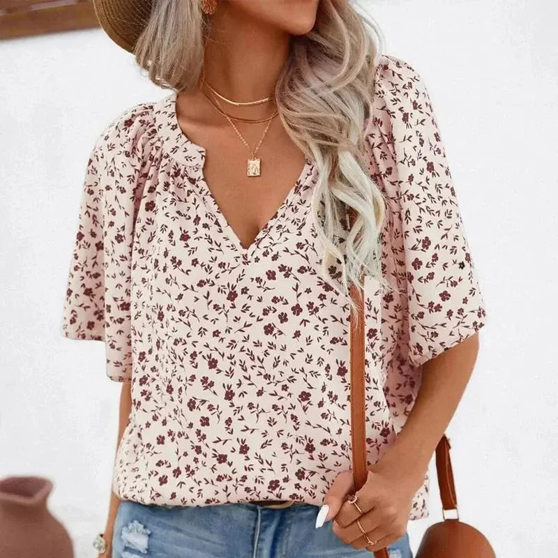 plus size printed shirts | polyester spandex blend | short sleeve stand collar | ultrasonic cleaning