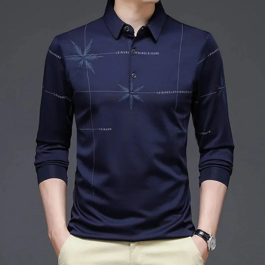 Striped T - Shirt Men Long - Sleeve Summer Thin Lead Guard