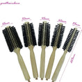 straight line curly hair brush | boar bristle hair brush | wooden handle hair brush | energy saving
