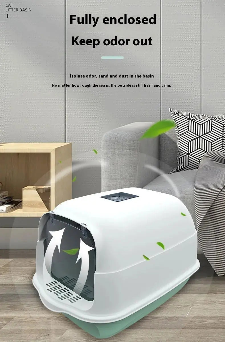 Litter Box Fully Enclosed Cat Toilet Meifu Market