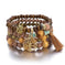 elastic bangle bracelet set | wooden beads jewelry | adjustable tree of life bracelet | ultrasonic cleaning