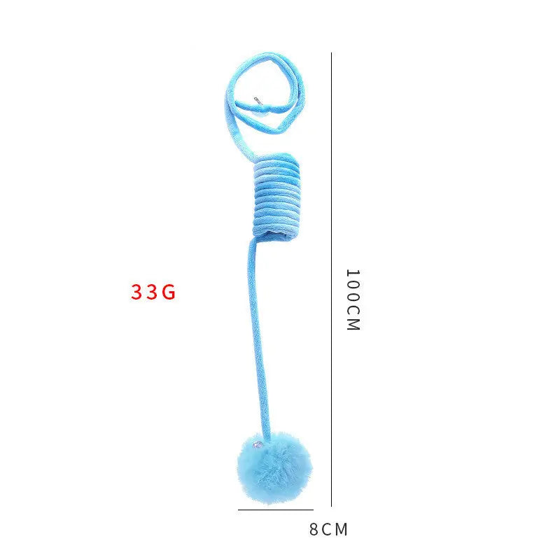Cat Toy Self-Hi Sucker Spring Rabbit Hair Ball Interactive Play Pet Supplies Interactive Toys Meifu Market