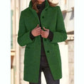 heavy wool blend coat | double-breasted wool coat | mid-length winter coat women | ultrasonic cleaning