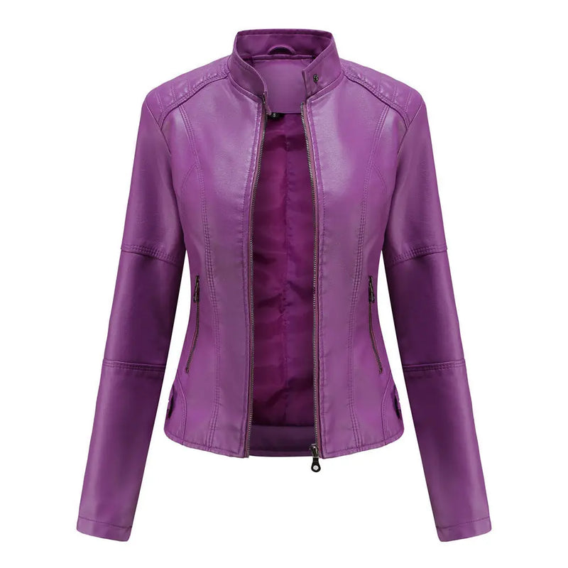 European And American Women's Leather Jackets Meifu Market