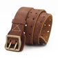 Cowhide Handmade Stitching Anti-allergy Men's Leather Belt meifu market