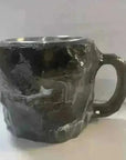 400ml Resin Crystal Coffee Mug - Elegant Mineral Design with Handle - view 18 (pattern: check)