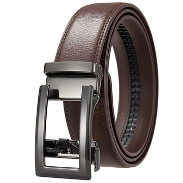 Antique Cowhide Men's Leather Belt Casual Business Comfort Click Belt Meifu Market