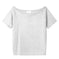loose oblique shoulder top | short sleeve womens blouse | breathable cotton fabric | energy saving