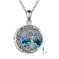 sterling silver cremation necklace | tree of life urn pendant | memory jewelry for ashes | energy saving