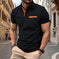 Plaid Jacquard Polo — Loose Fit Slit-Hem Shirt for Active Days